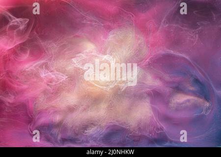 flux de fumée fond magique sort magenta violet Banque D'Images