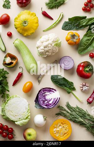 Voir la préparation de légumes biologiques. Haute qualité et résolution magnifique concept de photo Banque D'Images