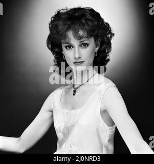 Judi Trott actrice, qui stars comme Lady Marian dans Robin de Sherwood, une production HTV. Studio Pix 14 mai 1984. Banque D'Images