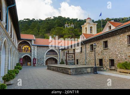 Monastère de Kykkos dans les montagnes de Troodos - Chypre Banque D'Images