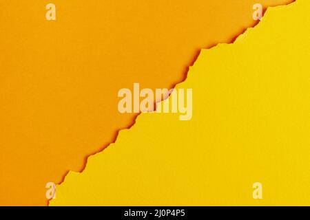 Feuilles de papier orange . Haute qualité et résolution magnifique concept de photo Banque D'Images