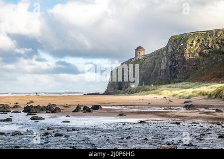 C'est Downhill Beach en Irlande du Nord. Banque D'Images