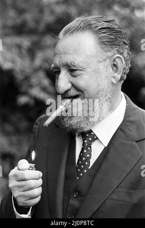 Ramon Castro, frère du célèbre Fidel Castro (qui était à l'époque président de Cuba). Ramon est représenté, lors d'une réception à l'ambassade de Cuba. 8 Juillet 1984 Banque D'Images