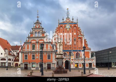 Confrérie du bâtiment Blackheads, Riga, Lettonie Banque D'Images