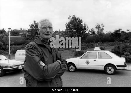 L'accident du train couchette Aberdeen-Londres qui a fait demi-kilomètre de la piste sur la courbe célèbre de Morpeth. L'accident s'est produit à 10 minutes après minuit le 24th juin, 1984 Ninian Bowman sur la scène de l'accident Banque D'Images