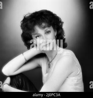 Judi Trott actrice, qui stars comme Lady Marian dans Robin de Sherwood, une production HTV. Studio Pix 14 mai 1984. Banque D'Images