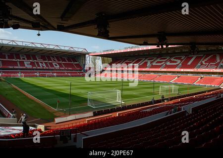 NOTTINGHAM, Royaume-Uni vue générale à l'intérieur de la ville avant le lancement du match de la FA Cup entre Nottingham Forest et Liverpool au City Ground, Nottingham, le dimanche 20th mars 2022. (Credit: Jon Hobley | MI News) Credit: MI News & Sport /Alay Live News Banque D'Images