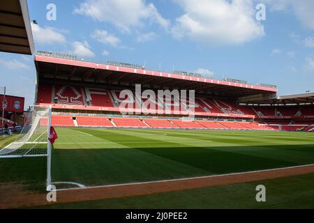 NOTTINGHAM, Royaume-Uni vue générale à l'intérieur de la ville avant le lancement du match de la FA Cup entre Nottingham Forest et Liverpool au City Ground, Nottingham, le dimanche 20th mars 2022. (Credit: Jon Hobley | MI News) Credit: MI News & Sport /Alay Live News Banque D'Images