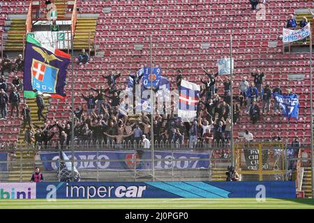 Stadio Renato Curi, Pérouse, Italie, 20 mars 2022, Fans de como pendant l'AC Perugia vs Como 1907 - match de football italien série B. Banque D'Images