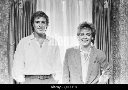 DURAN Duran, Music Group.(photo) Simon le bon et Nick Rhodes. 20th juillet 1983. Banque D'Images