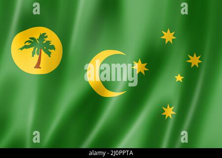 Îles Cocos - Keeling - drapeau du territoire, Australie Banque D'Images