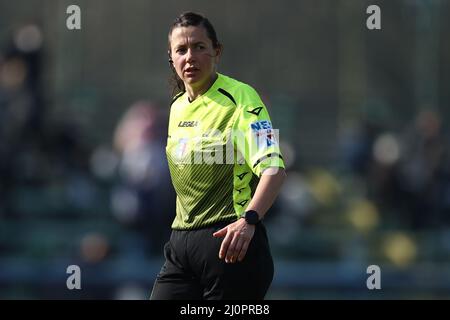 Kateryna Monzul' regarde pendant Inter - FC Internazionale vs UC Sampdoria, football italien Serie A Women Match à Milan, Italie, mars 20 2022 Banque D'Images