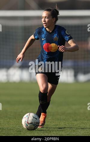 ELIN Landstrom (FC Internazionale) en action pendant Inter - FC Internazionale vs UC Sampdoria, football italien Serie A Women Match à Milan, Italie, mars 20 2022 Banque D'Images