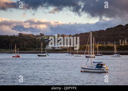ESTUAIRE DE CONWY, CONWY, PAYS DE GALLES - OCTOBRE 6 : vue de l'estuaire de Conwy au pays de Galles le 6 octobre 2012 Banque D'Images