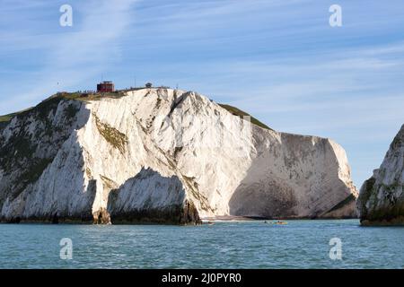 Les aiguilles de l'île de Wight Banque D'Images