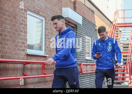 Joe Lolley #23 de la forêt de Nottingham arrive au City Ground à Nottingham, au Royaume-Uni, le 3/20/2022. (Photo de Ritchie Sumpter/News Images/Sipa USA) Banque D'Images