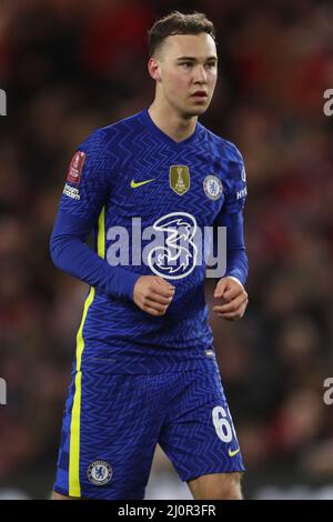 MIDDLESBROUGH, ROYAUME-UNI. 19th MARS Harvey Vale, de Chelsea, lors du match de la coupe FA entre Middlesbrough et Chelsea au stade Riverside, à Middlesbrough, le samedi 19th mars 2022. (Credit: Mark Fletcher | MI News) Credit: MI News & Sport /Alay Live News Banque D'Images