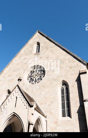 Rapperswil, Suisse 27 février 2022 Église catholique historique de Saint Johann au centre-ville Banque D'Images