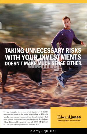 Vintage avril 2006 'National Geographic' Magazine annonce, USA Banque D'Images