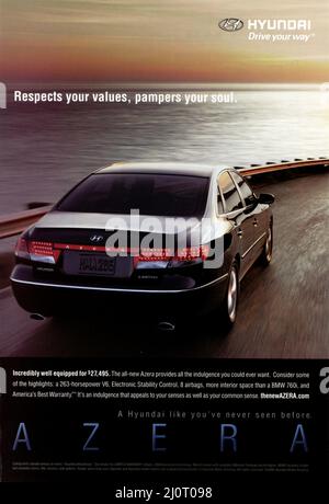 Vintage avril 2006 'National Geographic' Magazine annonce, USA Banque D'Images