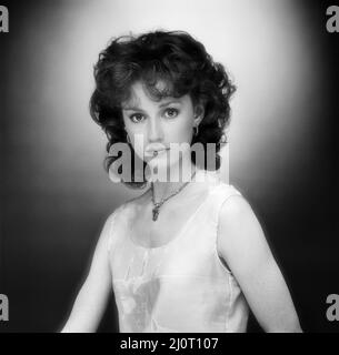 Judi Trott actrice, qui stars comme Lady Marian dans Robin de Sherwood, une production HTV. Studio Pix 14 mai 1984. Banque D'Images