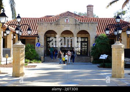 Le centre d'information des visiteurs de St.Augustine.Florida.USA Banque D'Images