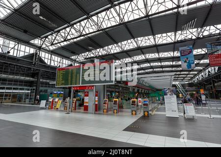 Terminal DRS de l'aéroport de Dresde en Allemagne Banque D'Images