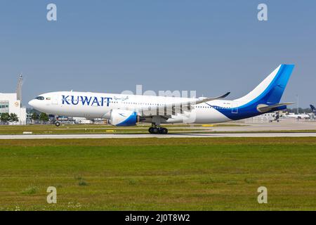 Koweit Airways Airbus A330-800neo aéroport de Munich en Allemagne Banque D'Images