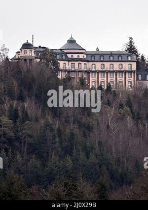 PRODUCTION - 20 février 2022, Bade-Wurtemberg, Bühl: Photographie extérieure du Schlosshotel Bühlerhöhe. (À dpa 'Château, Château dans l'air, Belle au sommeil: Deux monuments dans l'incertitude') photo: Uli Deck/dpa Banque D'Images