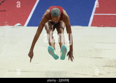 Yulimar ROJAS de Vénézuela finale Triple Jump femmes pendant les Championnats du monde d'athlétisme en salle 2022 le 19 mars 2022 à Stark Arena à Belgrade, Serbie. Photo de Laurent Lairys/ABACAPRESS.COM Banque D'Images