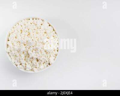 Bol de fromage cottage complet 2. Concept de photo de haute qualité Banque D'Images