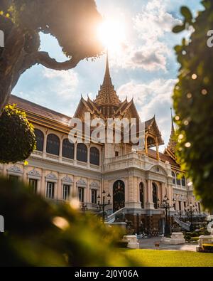 Phra Maha Prasat complexe dans le Royal Grand Palace, Bangkok, Thaïlande Banque D'Images