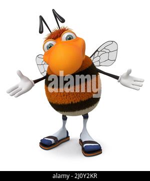 3d photo bumblebee Banque D'Images