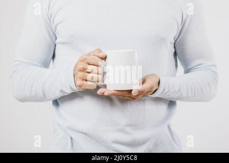 Tasse à café pour hommes. Photo de haute qualité Banque D'Images