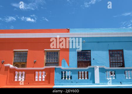 Canton de Bo Kaap au Cap, maison colorée au Cap Afrique du Sud Banque D'Images