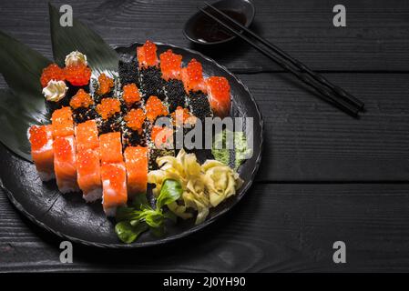 Restaurant asiatique à sushis. Photo de haute qualité Banque D'Images