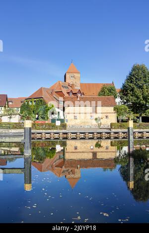 Vieille ville de Plau am See dans Mecklembourg-Poméranie-Occidentale, Allemagne Banque D'Images