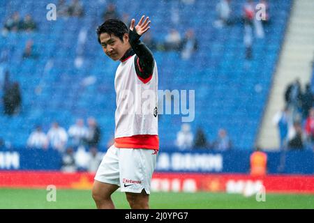 Cornellà, Espagne, 20, mars 2022. Espagnol la Liga: RCD Espanyol contre RCD Mallorca. Crédit: Joan Gosa/Alay Banque D'Images