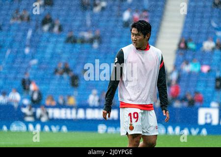 Cornellà, Espagne, 20, mars 2022. Espagnol la Liga: RCD Espanyol contre RCD Mallorca. Crédit: Joan Gosa/Alay Banque D'Images