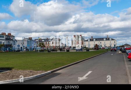 Terrace Green et Seaham War Memorial, Seaham, comté de Durham, Royaume-Uni Banque D'Images