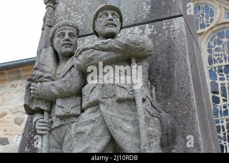 mémorial de guerre à crozon en bretagne en france Banque D'Images