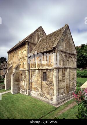 Bradford on Avon, Angelsächsische Dorfkirche St. Lawrence, Blick von Südosten Banque D'Images