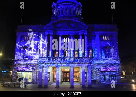 The Awakening, événement dans le centre-ville de Hull, East Yorkshire Banque D'Images