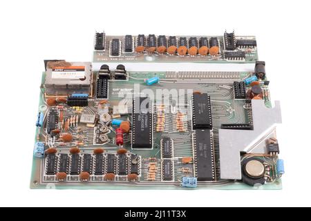 Sinclair ZX Spectrum - émettez une carte logique et une extension 32k RAM en option Banque D'Images
