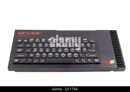 Sinclair ZX Spectrum+ 128k - dernier des produits Sinclair originaux avant la vente de l'entreprise à Amstrad Banque D'Images