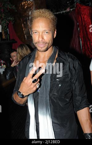 Gary Dourdan acteur chanteur se produit sur scène Banque D'Images