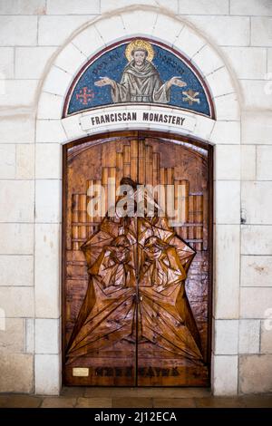 Scènes de la ville palestinienne de Bethléem en Israël. Banque D'Images