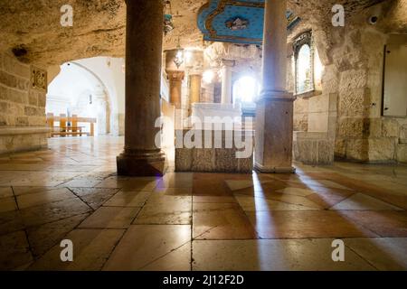 Scènes de la ville palestinienne de Bethléem en Israël. Banque D'Images