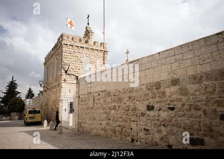 Scènes de la ville palestinienne de Bethléem en Israël. Banque D'Images