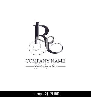 LR, RL logo ou monogramme. LR, RL lettres de l'alphabet initiales. Magnifique logo pour la marque de l'entreprise. Pour votre entreprise. Illustration vectorielle. Illustration de Vecteur